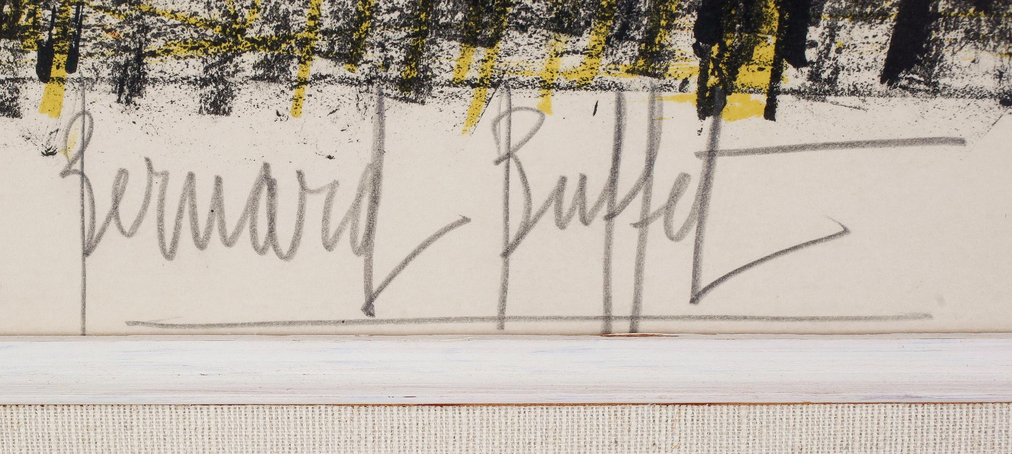 BERNARD BUFFET, färglitografi, signerad och numrerad 110/175.