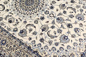 Matta, Nain part silk, sk 9LAA, ca 500,000 knutar/kvm, 296 x 191 cm.