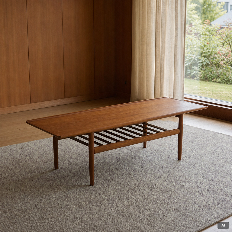 Grete Jalk, Coffee table, Glostrup Møbelfabrik, Denmark 1950s/60s.