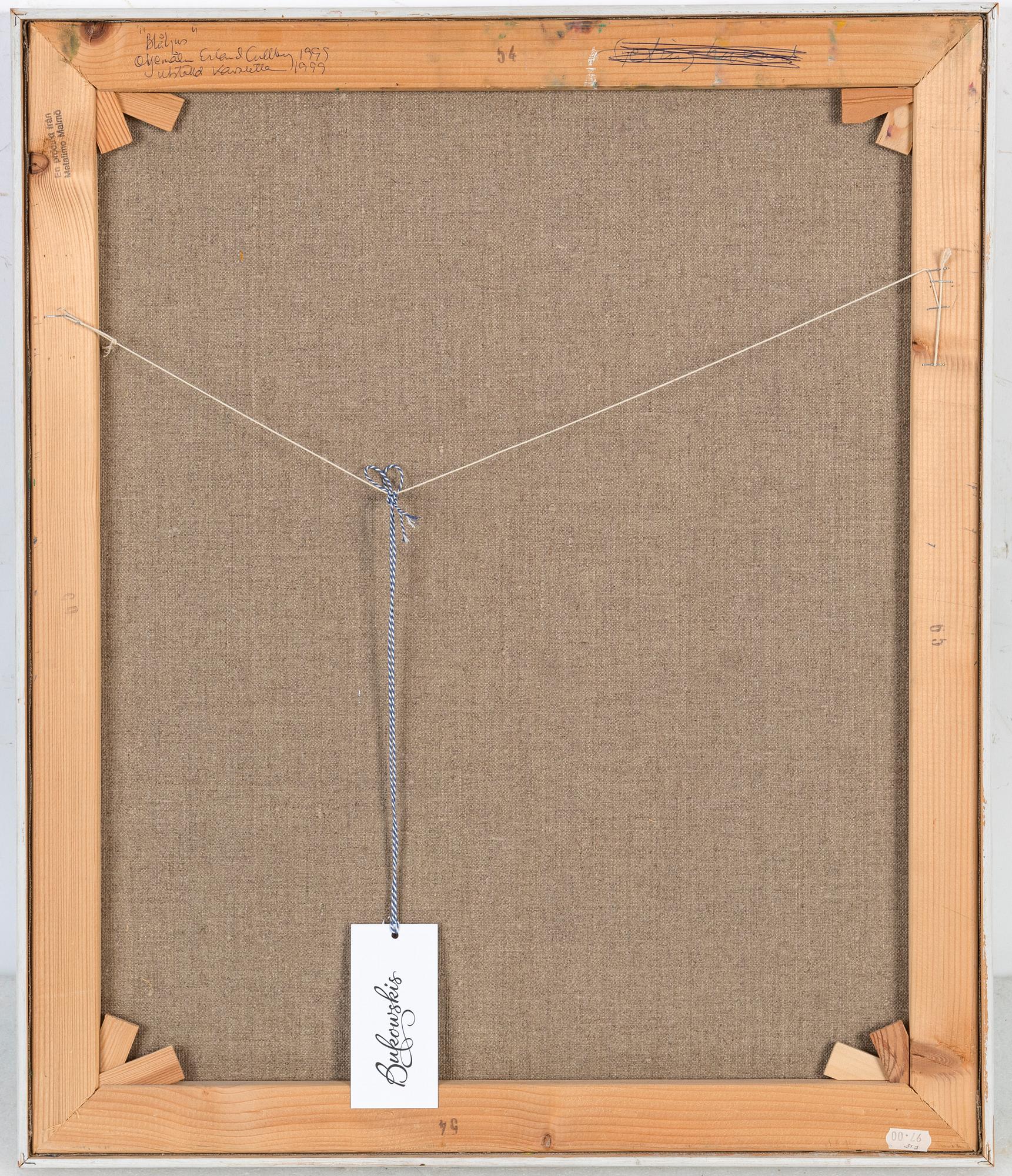 Erland Cullberg, oil on canvas, signed EC.