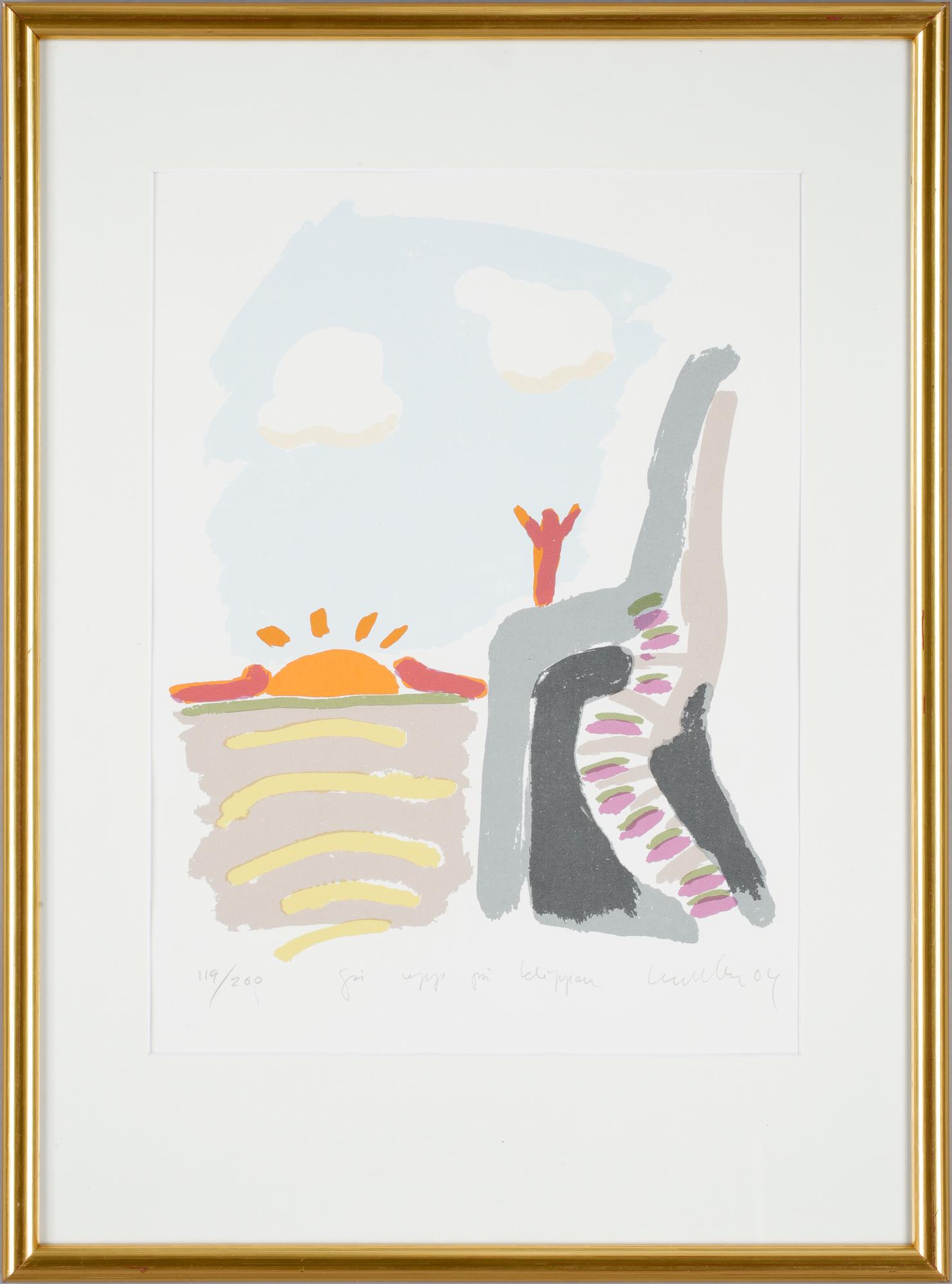 ULF LUNDELL, seriegrafi, 119/200, sign o dat -94.