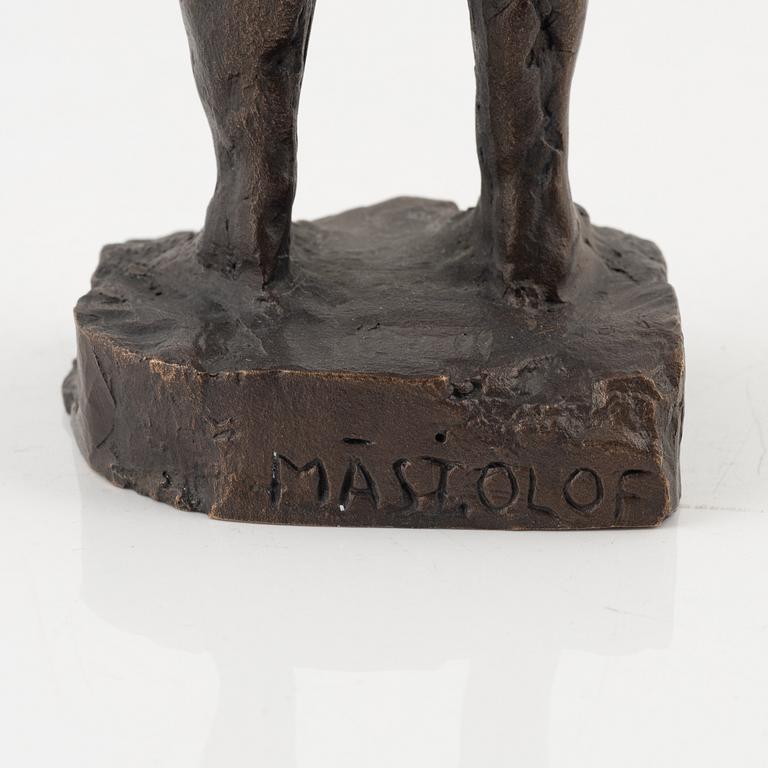 Bror Marklund, sculpture, unsigned, bronze, height 22.5 cm.