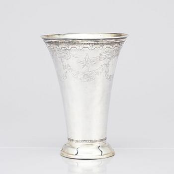 A Swedish 18th Century silver beaker, possibly Mikael Sedelin (1788-1807 (1809)), Sundvall 1794.