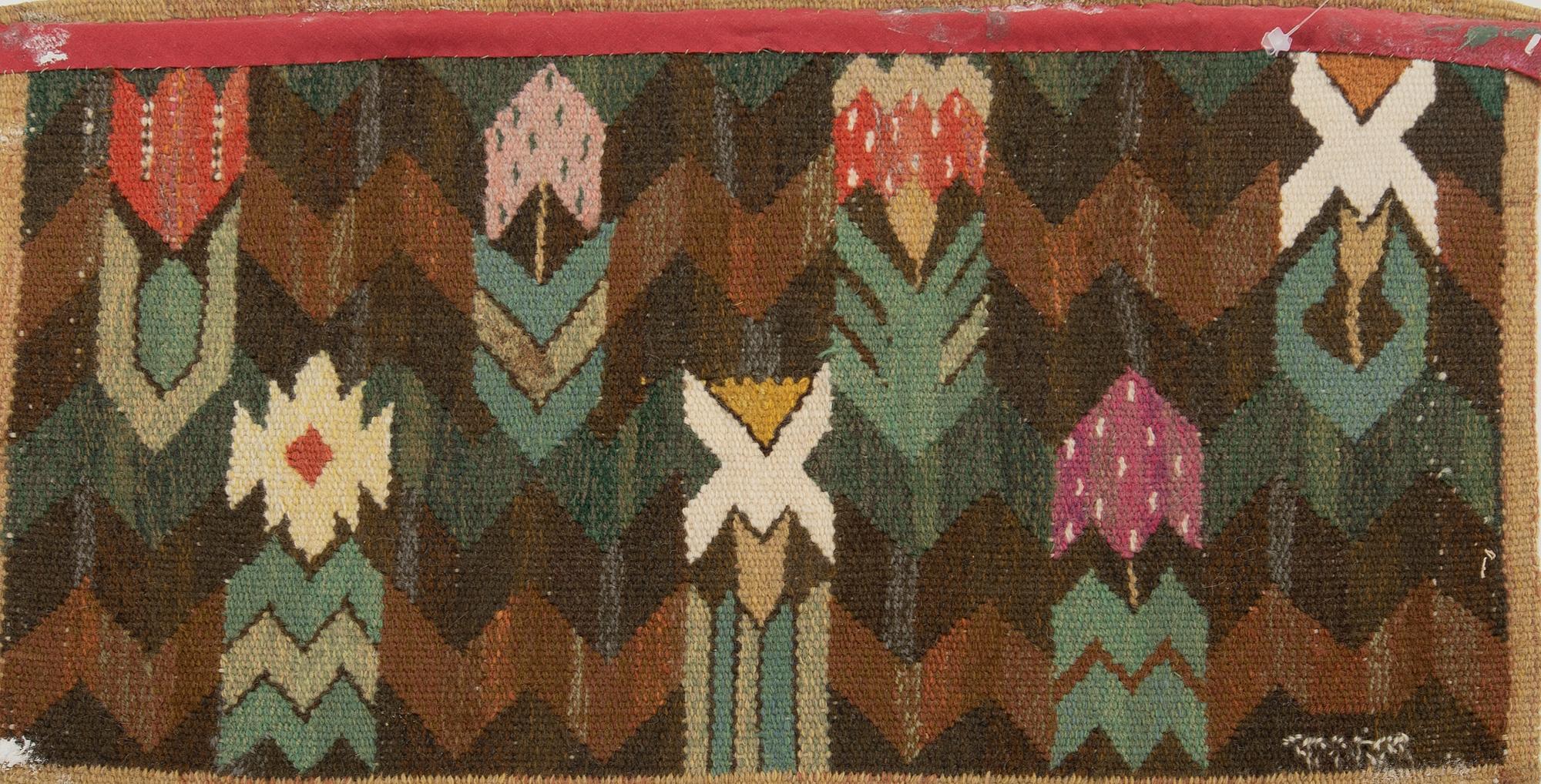 Märta Måås-Fjetterström, tapestry, "The Meadow", tapestry technique, approx. 34 x 55 cm, signed AB MMF.