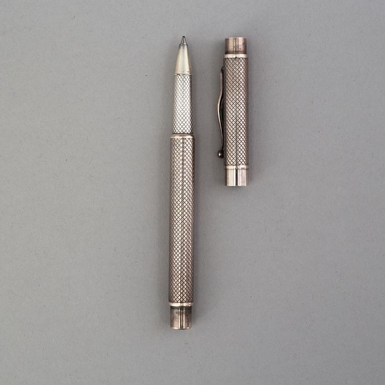 A second half of the 20th century sterling silver pen by Torsten Thorup for Georg Jensen, Denmark.