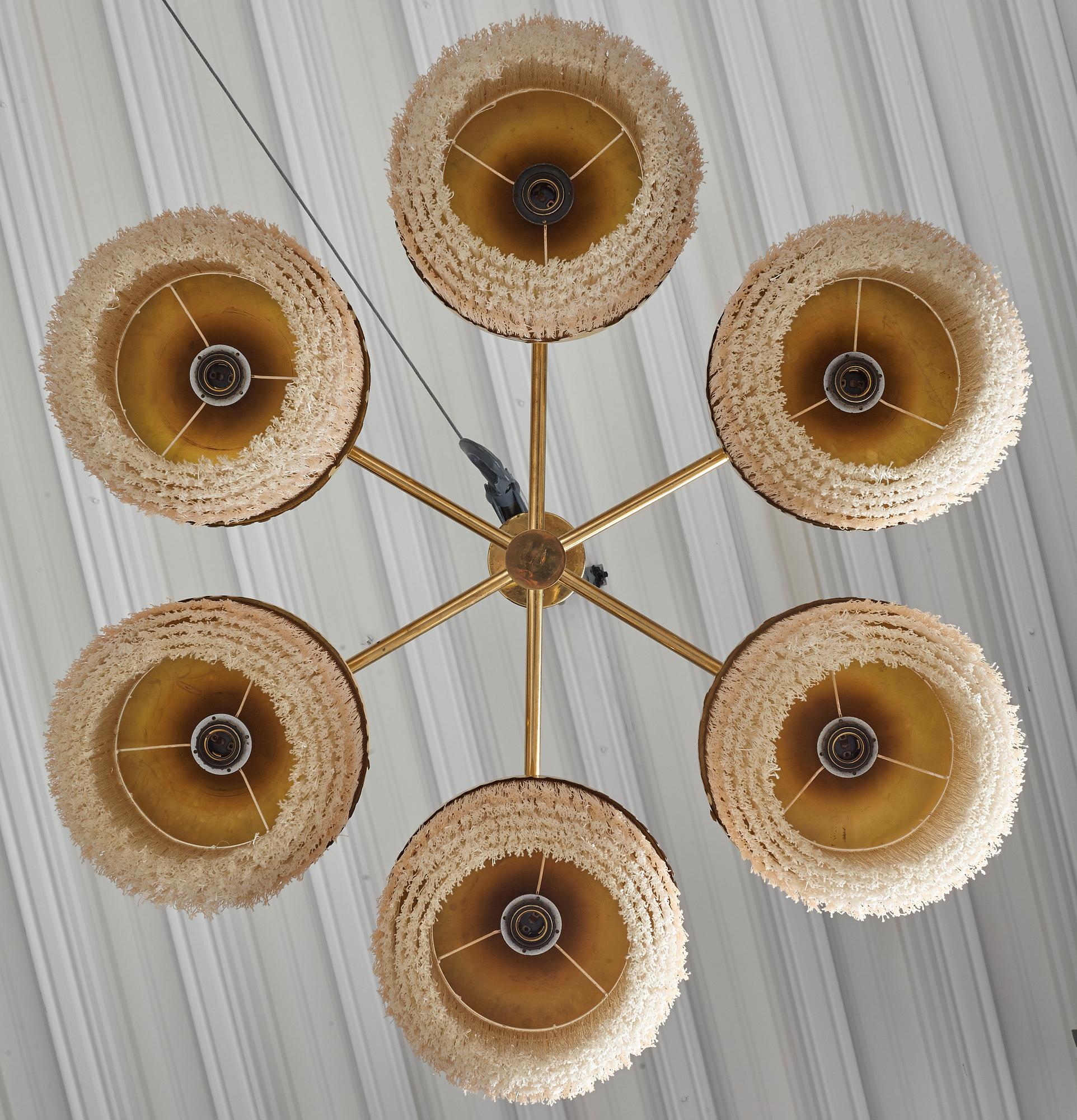 Hans-Agne Jakobsson, taklampa, modell "T606/95", Markaryd, 1960-70-tal.