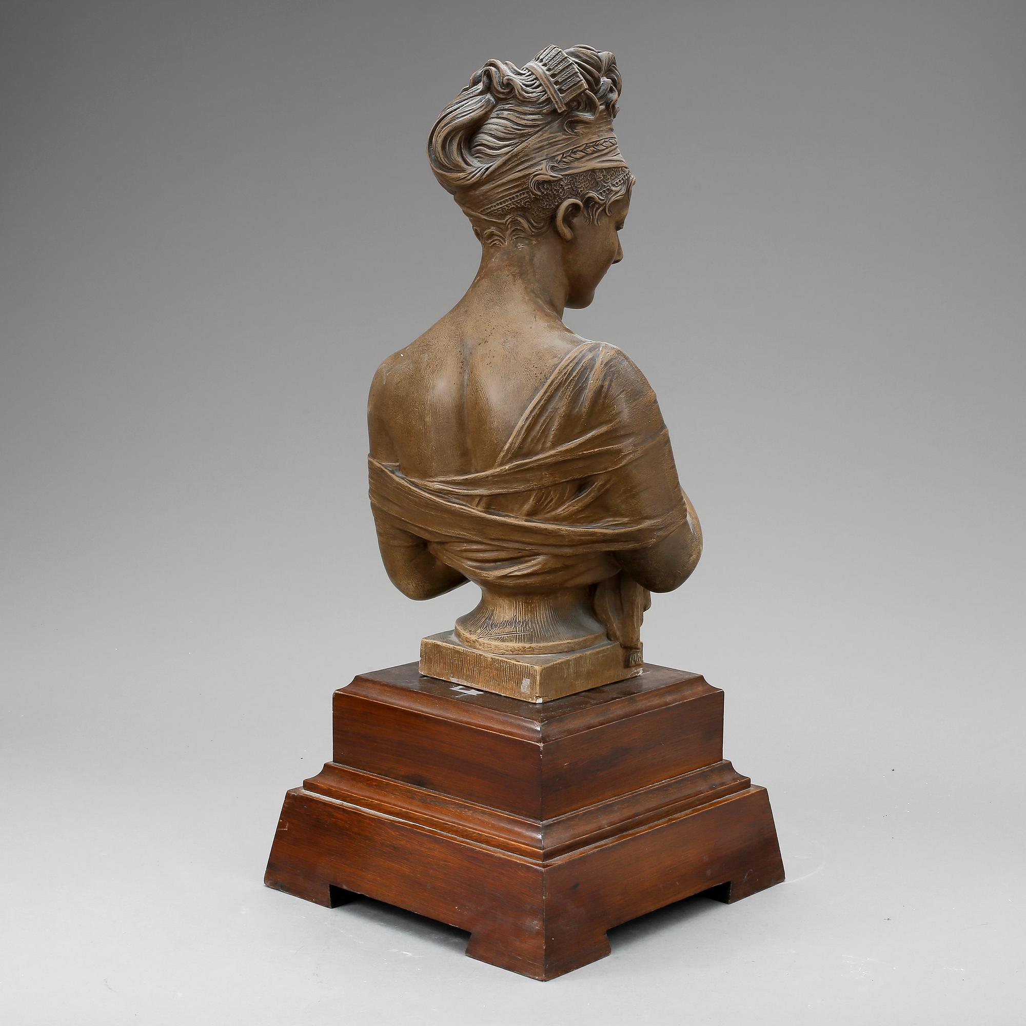 BYST, konstmassa, otydligt signerad. 1900-tal.