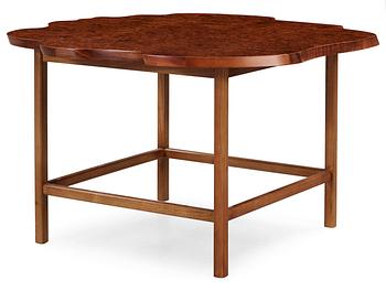 350. A Josef Frank burrwoor and valnut sofa table by Svenskt Tenn, model 1057.