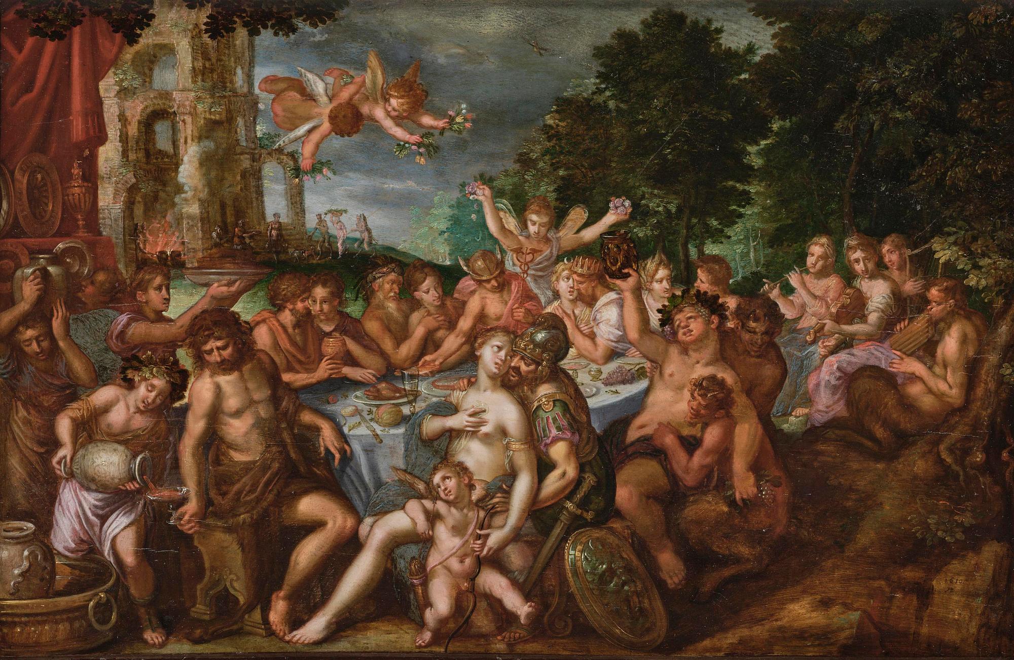 Frans Badens, attributed to, Bacchanal.