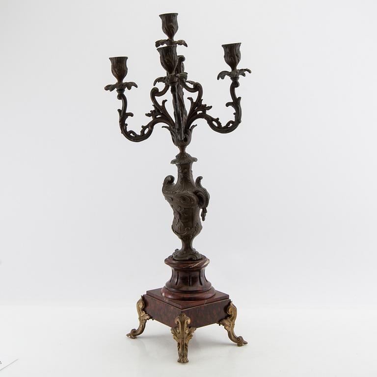 Candelabrum Louis XV style, circa 1900.