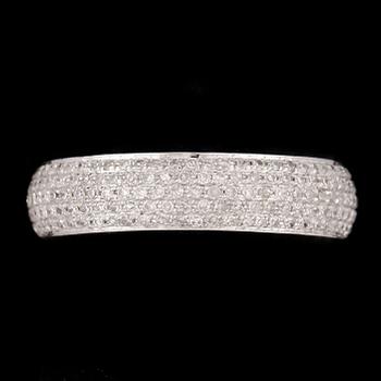 RING, 14k vitguld diamanter tot ca1,50ct. Vikt ca 2,5 gram.
