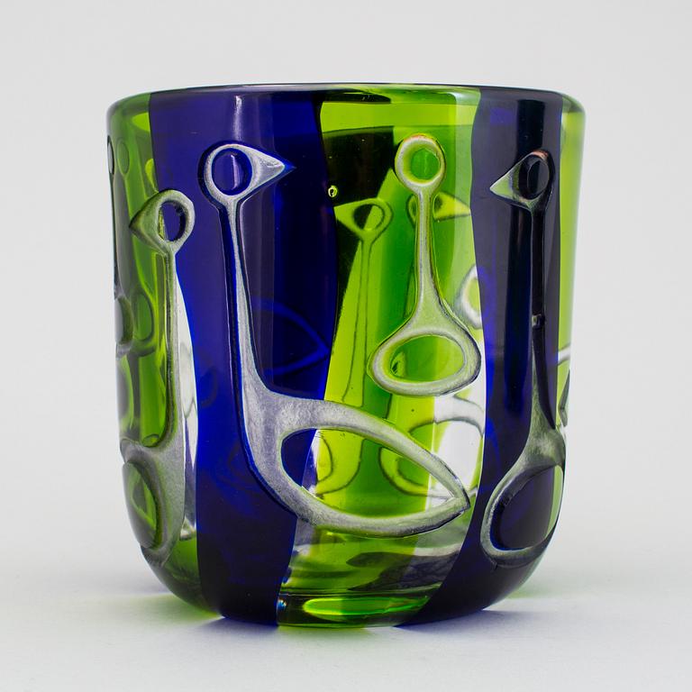 VICKE LINDSTRAND, vas i glas, Kosta 1960-tal.