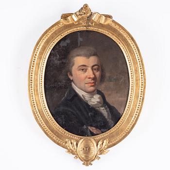 Unknown artist, 18th Century, oil on canvas. With a gustavian frame.