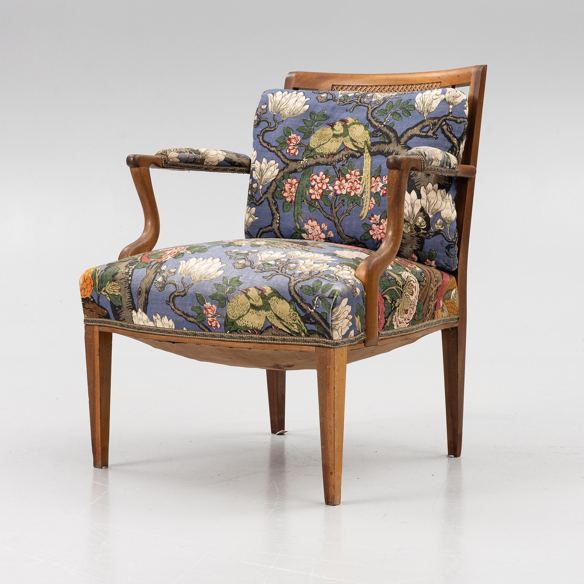 Josef Frank, a model 969 armchair, Firma Svenskt Tenn, Sweden.