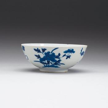 A blue and white bowl, Qing dynasty Kangxi (16662-1722).