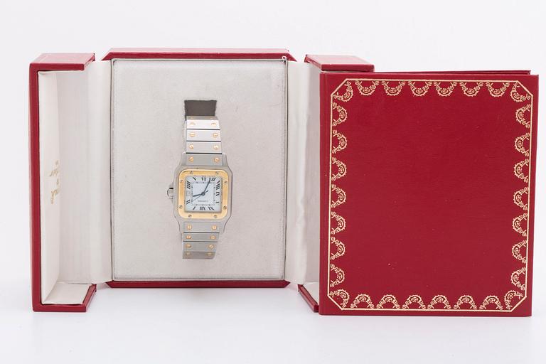 CARTIER SANTOS armbandsur, 29 x 28 (41) mm.