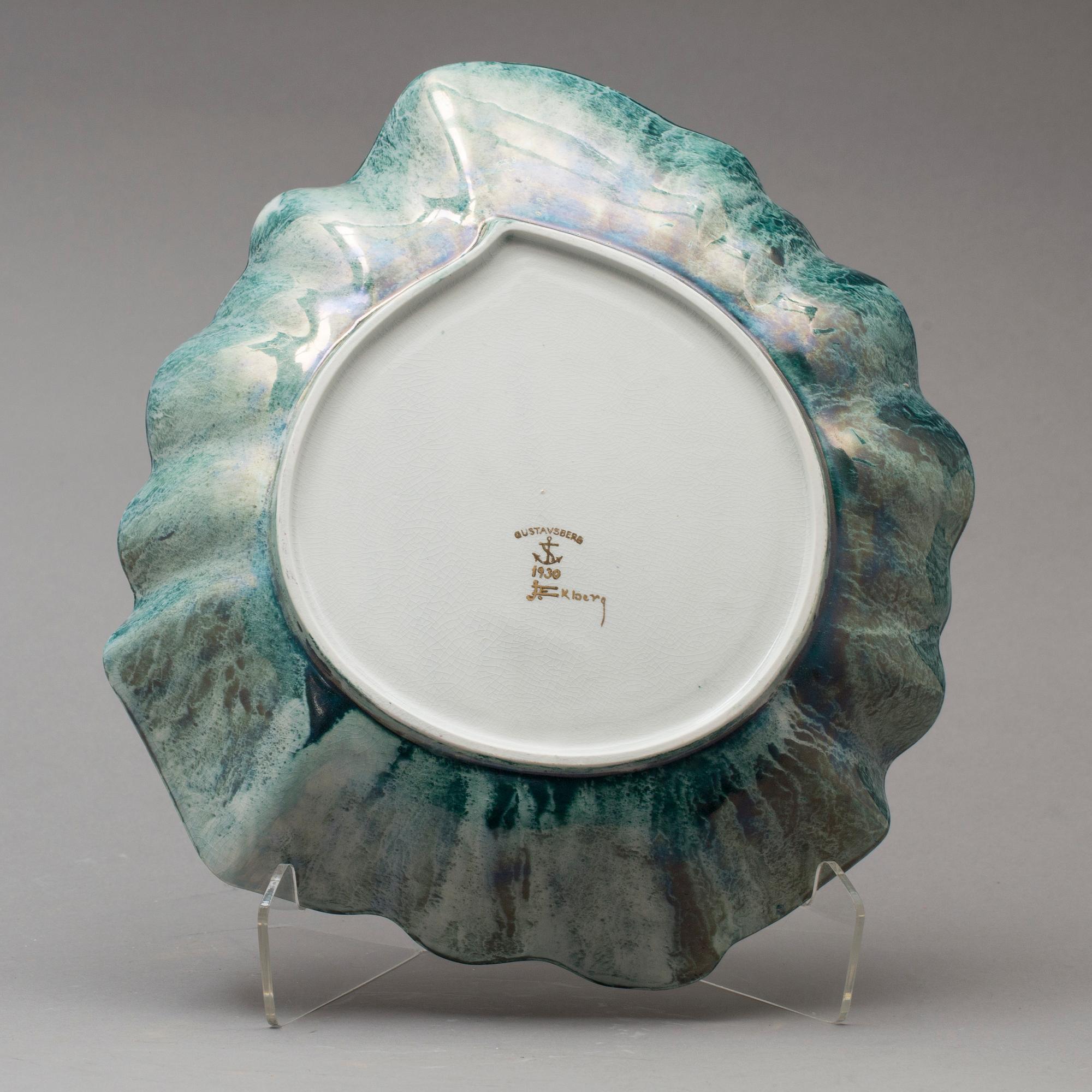 JOSEF EKBERG, fat. Flintgods. Gustavsberg. 1930.