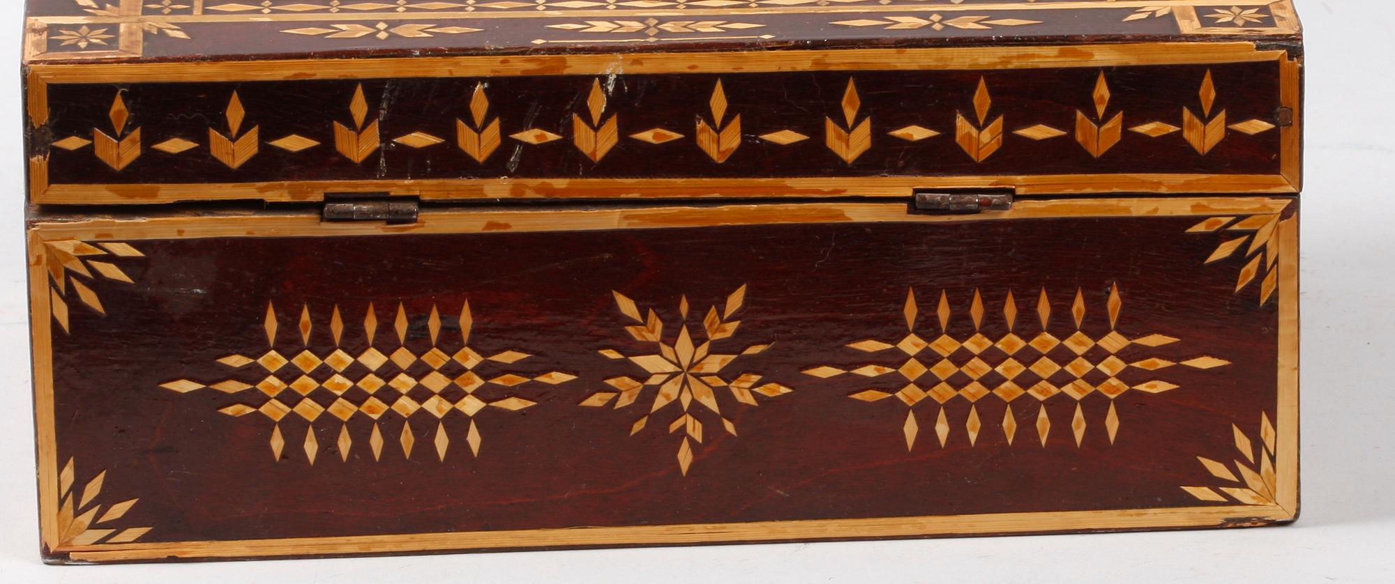 SKRIN SAMT BROSCH, trä resp silver, Finland, 1940-tal.