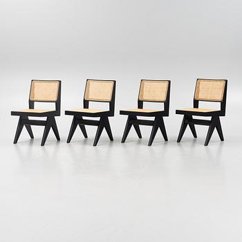 Pierre Jeanneret, four '005 Capitol Complex' chairs, Cassina.