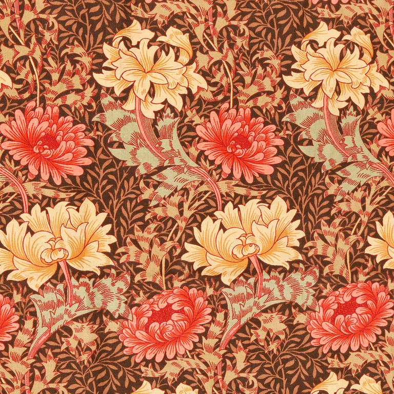 TYG/TYGVÅDER, ett par, "Chrysanthemum Minor", William Morris, omkring 2000.