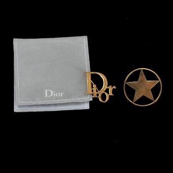 BROSCHER, 2 ST, Christian Dior.