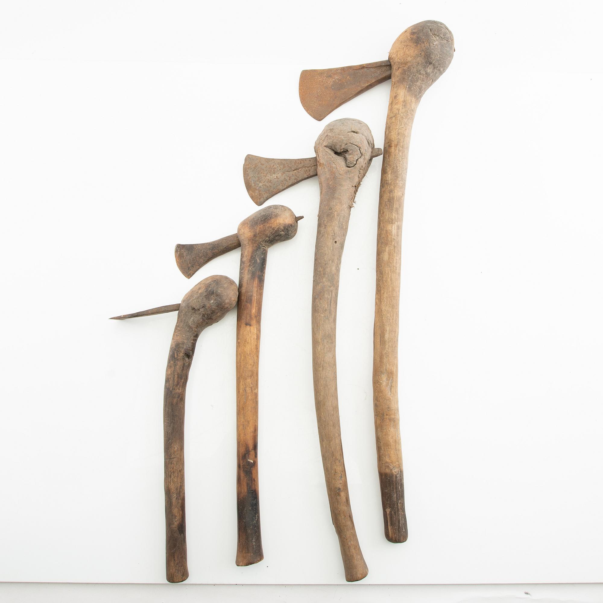 Axes 4 pcs Southern Africa 18th/19th century.