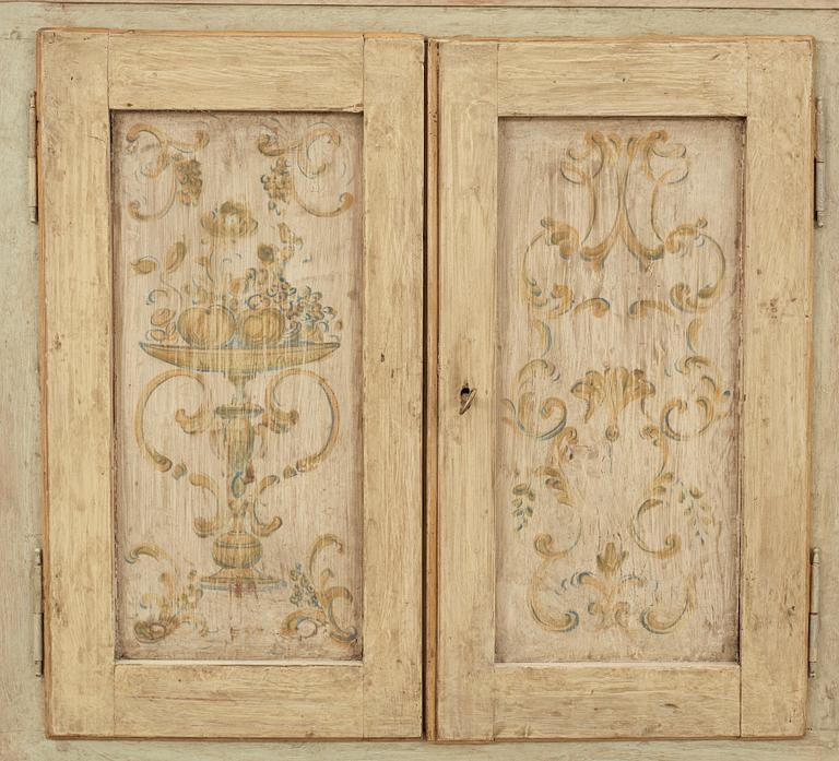 VITRINSKÅP, allmoge, 1800/1900-tal.