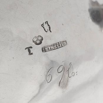 A Swedish 18th century silver coffee-pot, mark of Pehr Zethelius, Stockholm 1777.