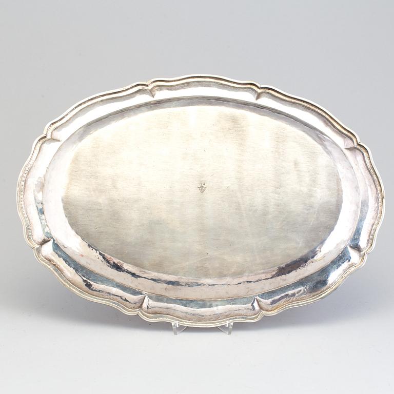 a sterling silver tray from Mexico.