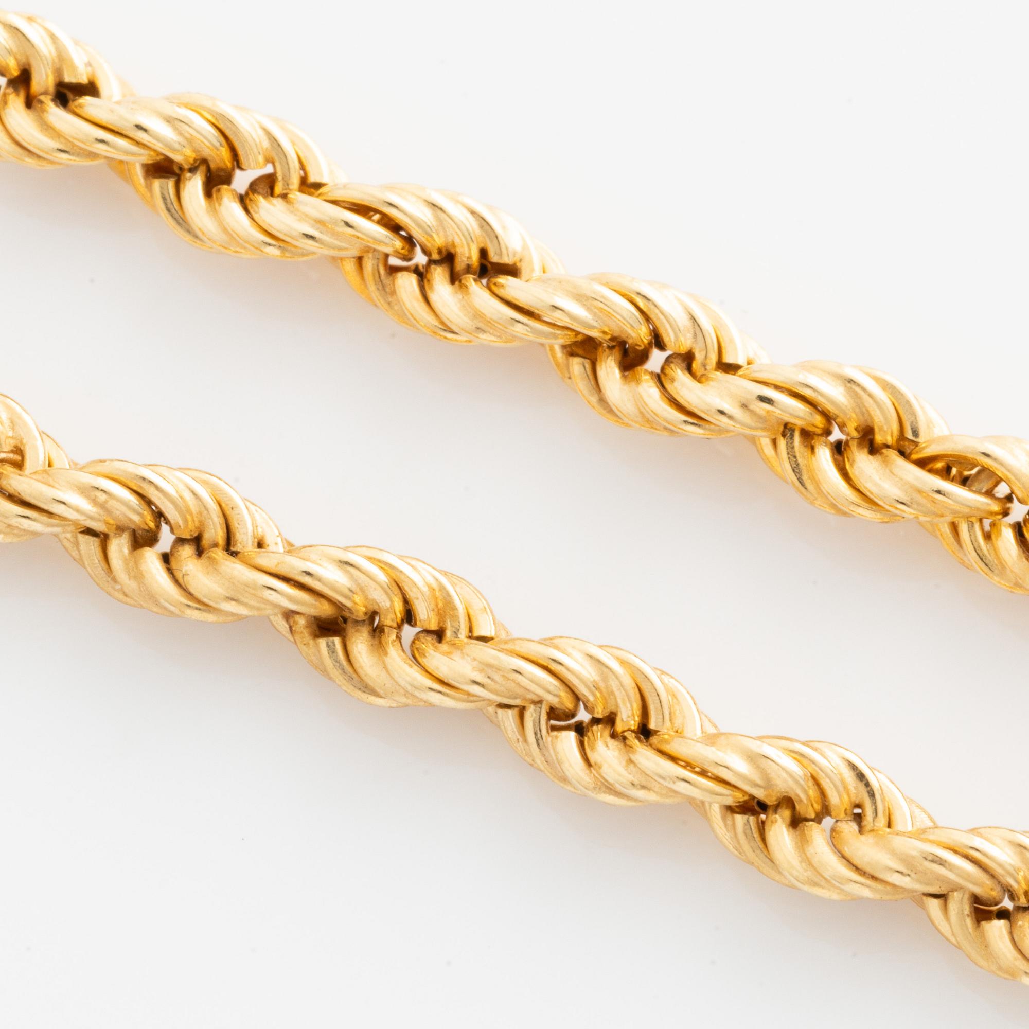 Armlänk, 18K guld, cordellänk.