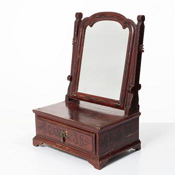 Chest of drawers mirror, first half of the 18th century, marked 1723.