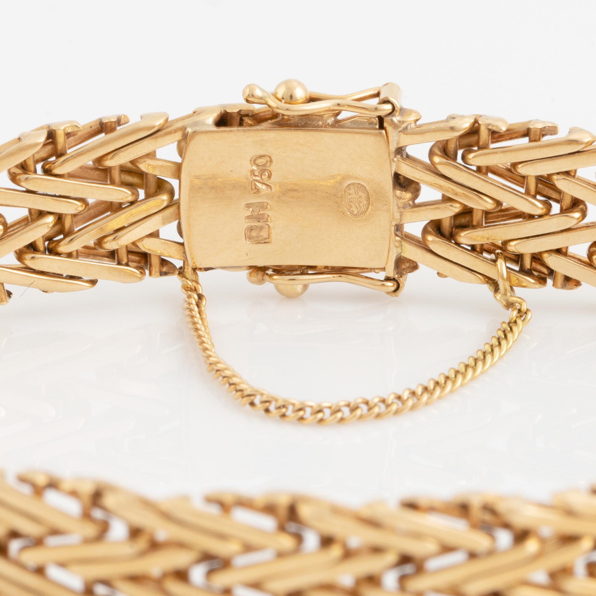 Guldlänk, 18K guld.