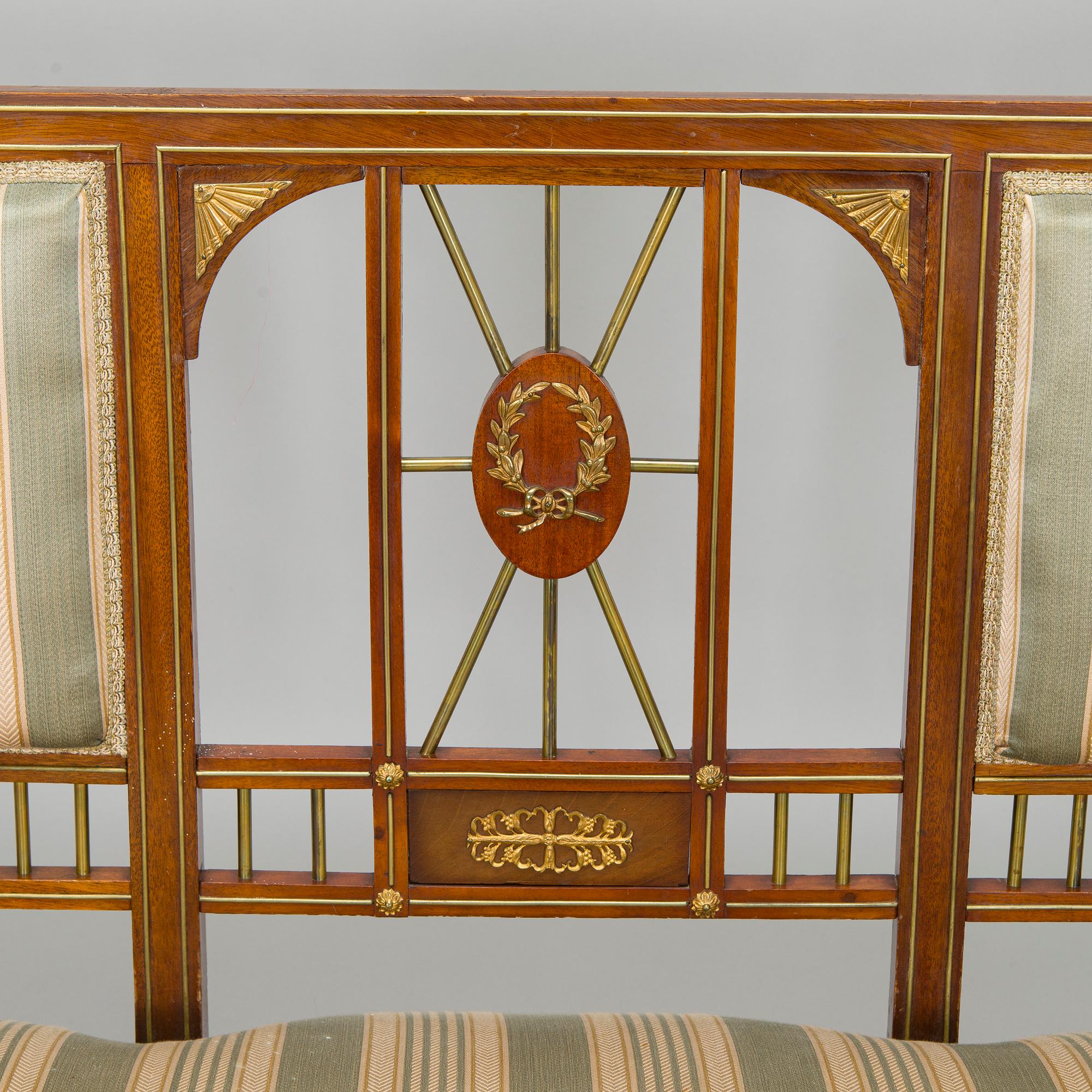 Möblemang, 8 delar, Empirestil, Ryssland, 1900-talets början.