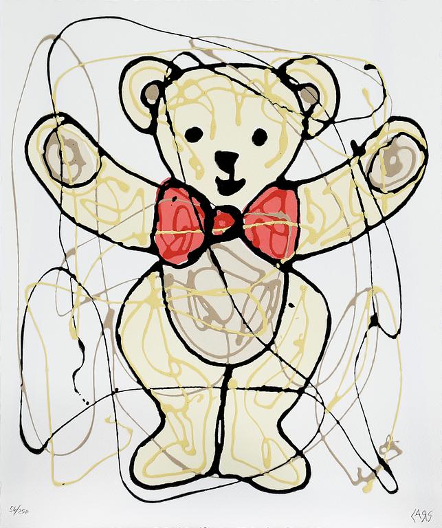 LARS TUNEBO, mapp med 6 st handkolorerade serigrafier, "Childhood", signerade och numrerad 56/250.