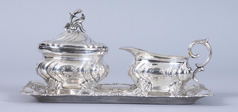 PARTI SILVER, 4 delar. Vikt 575 gram.