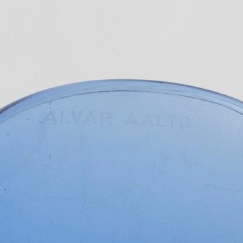 Alvar Aalto, four glass vases, Iittala, Finland.