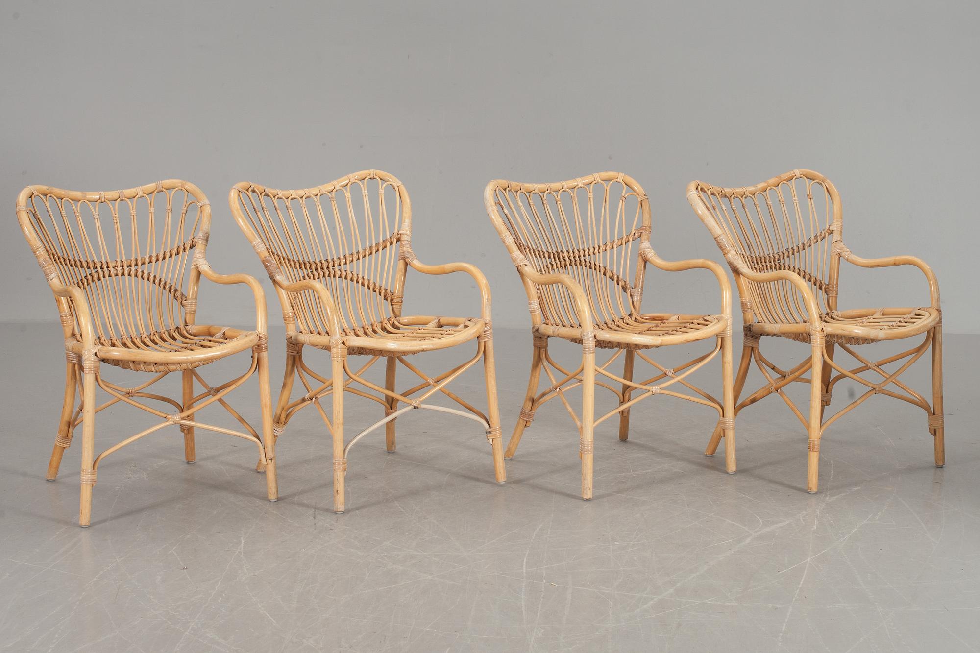 KORGSTOLAR, 4 st, 1900-talets andra hälft.