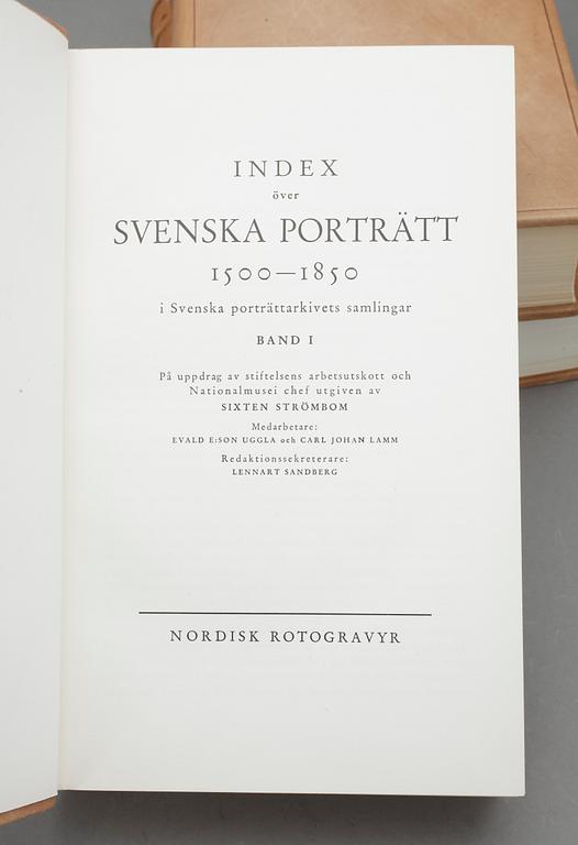 INDEX ÖVER SVENSKA PORTRÄTT SAMT SVENSKA KUNGLIGA PORTRÄTT, 3 vol, Stockholm 1935-43.