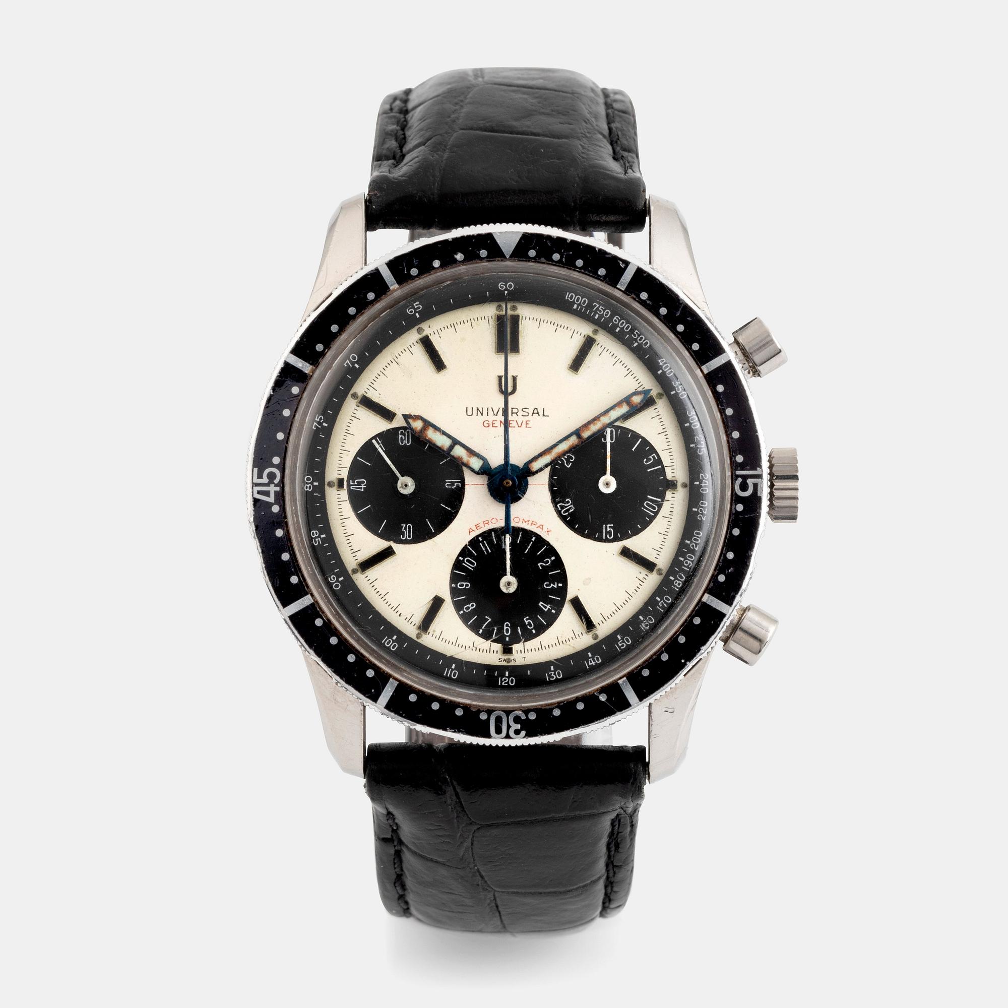 Universal Geneve, Aero-Compax, kronograf, ca 1965.