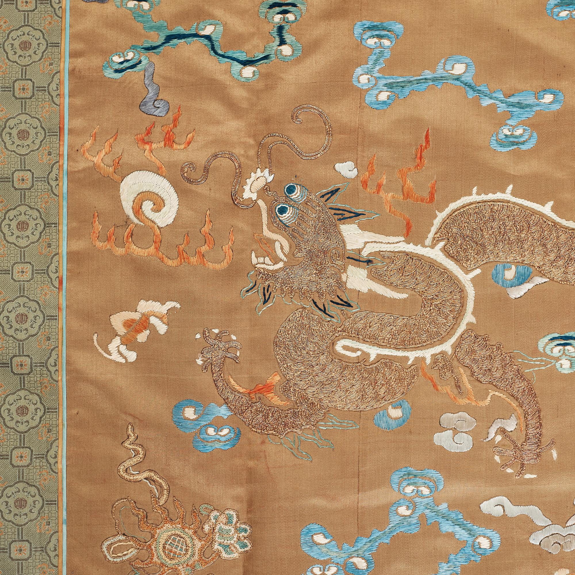 BRODERI, siden. Qingdynastin (1644-1912).