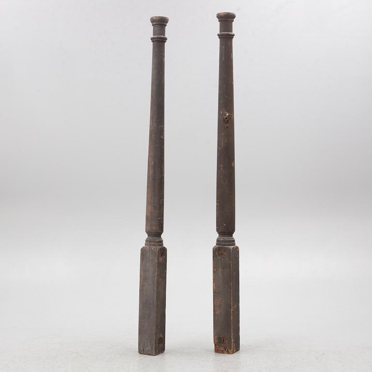 Columns, a pair, circa 1900.
