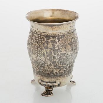 Bägare, silver, Moskva 1848.