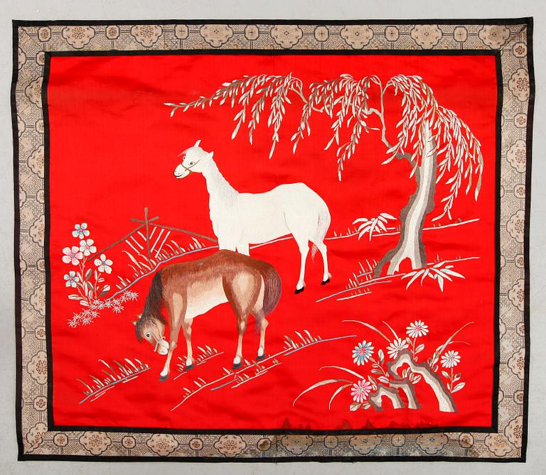 TEXTILIER, 7 delar, orientaliska, 1800- och 1900-tal.