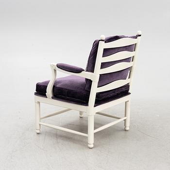 Fåtölj, sk "Gripsholmsmodell", Åmells Möbler, 1900-talets andra hälft.