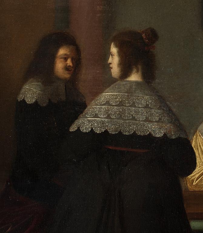 Christoph Jacobsz van der Lamen Hans krets, Interiör med musicerande sällskap.