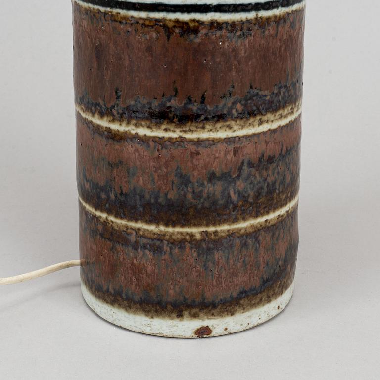 Inger Persson, a late 20th century stoneware, floor lamp for Rörstrand Ateljé, SWeden.