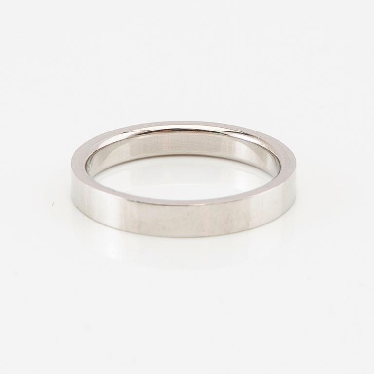 Tiffany & Co, ring "Flat band ring" 950 platinum.