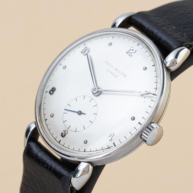 Patek Philippe, "Teardrop Lugs", "Steel Case", ca 1946.
