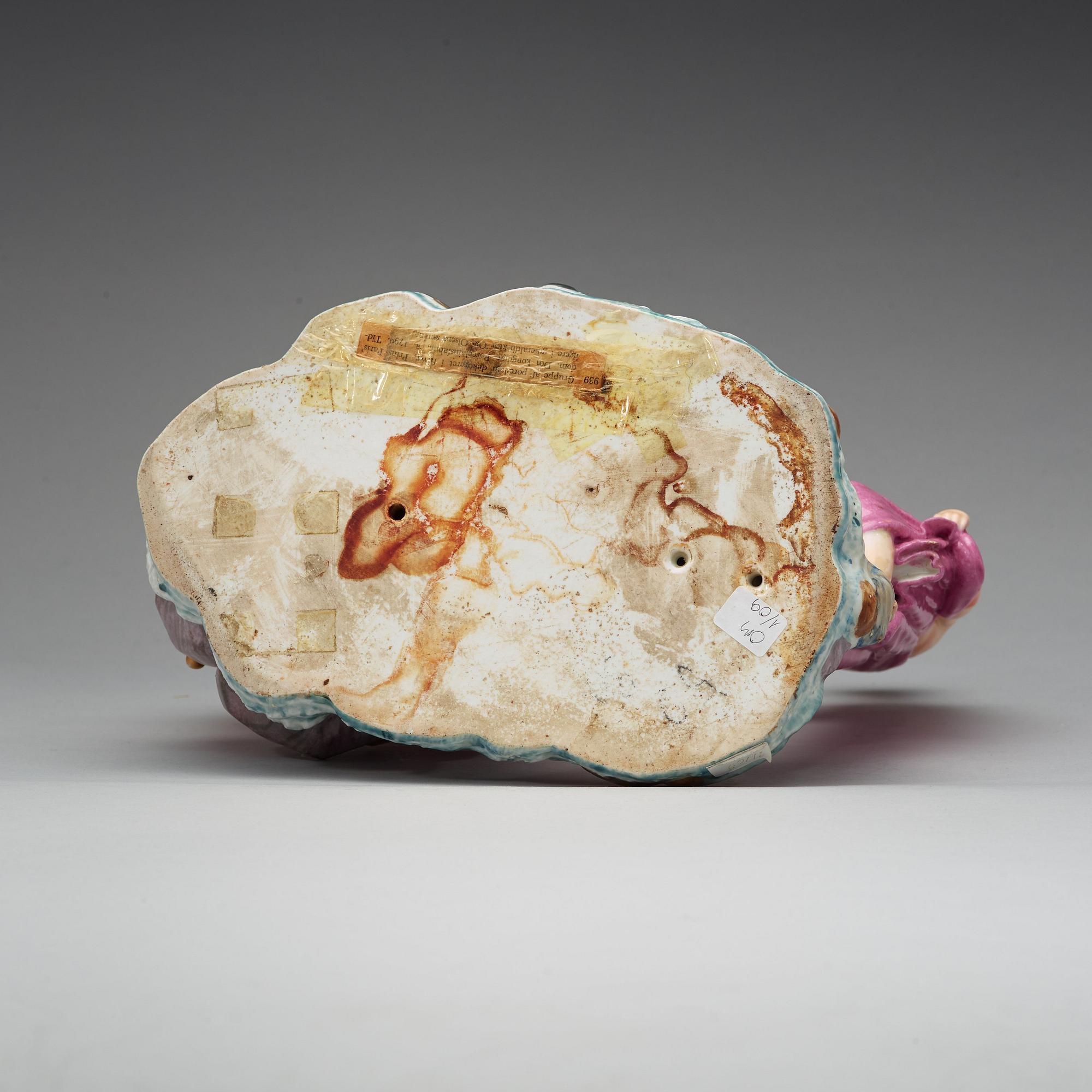 FIGURGRUPP, porslin. Kungl Dansk, 1780-tal.