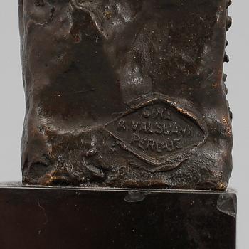 CARL FRISENDAHL, skulptur, brons. Sign.